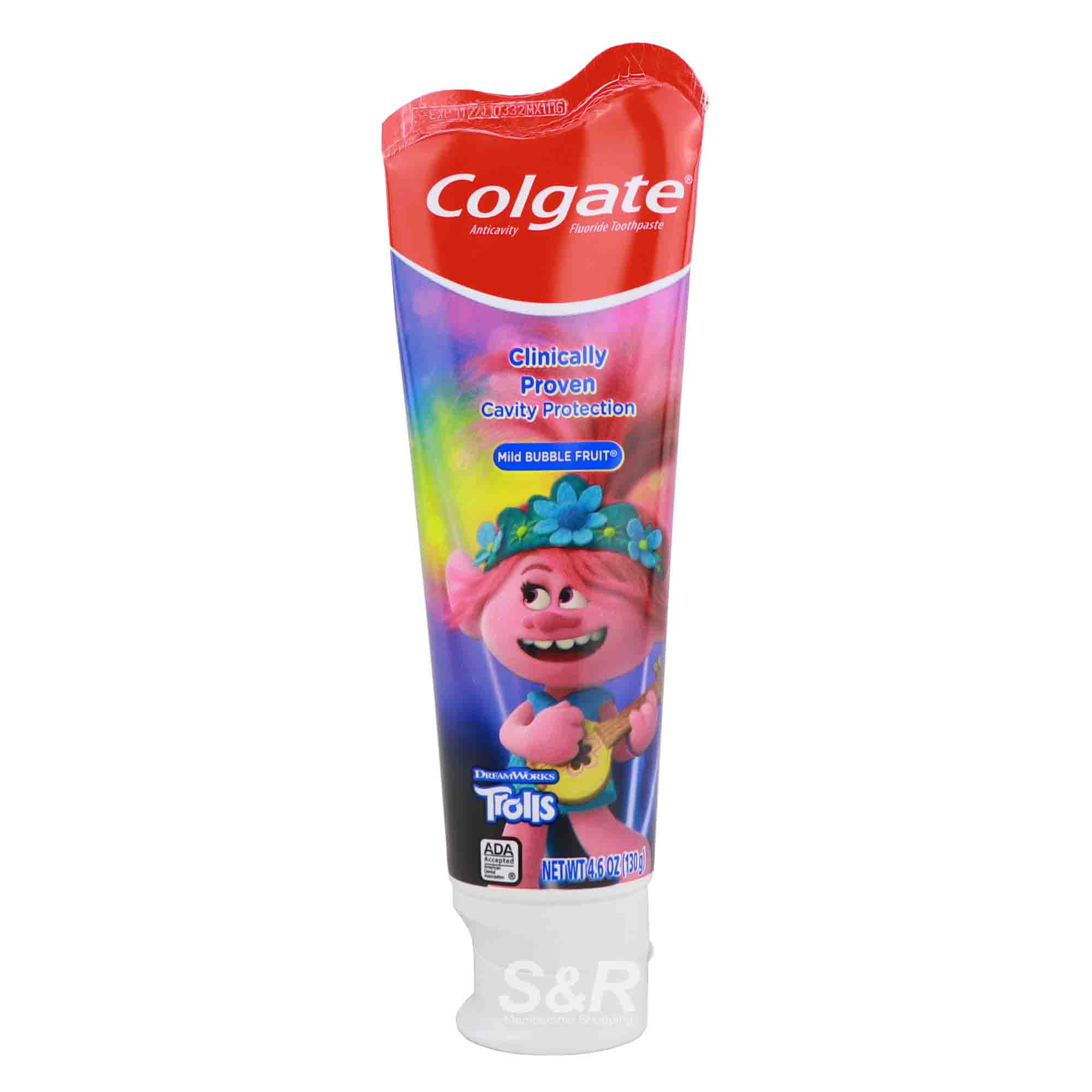 Colgate Kids Trolls Mild Bubble Fruit Toothpaste 130g